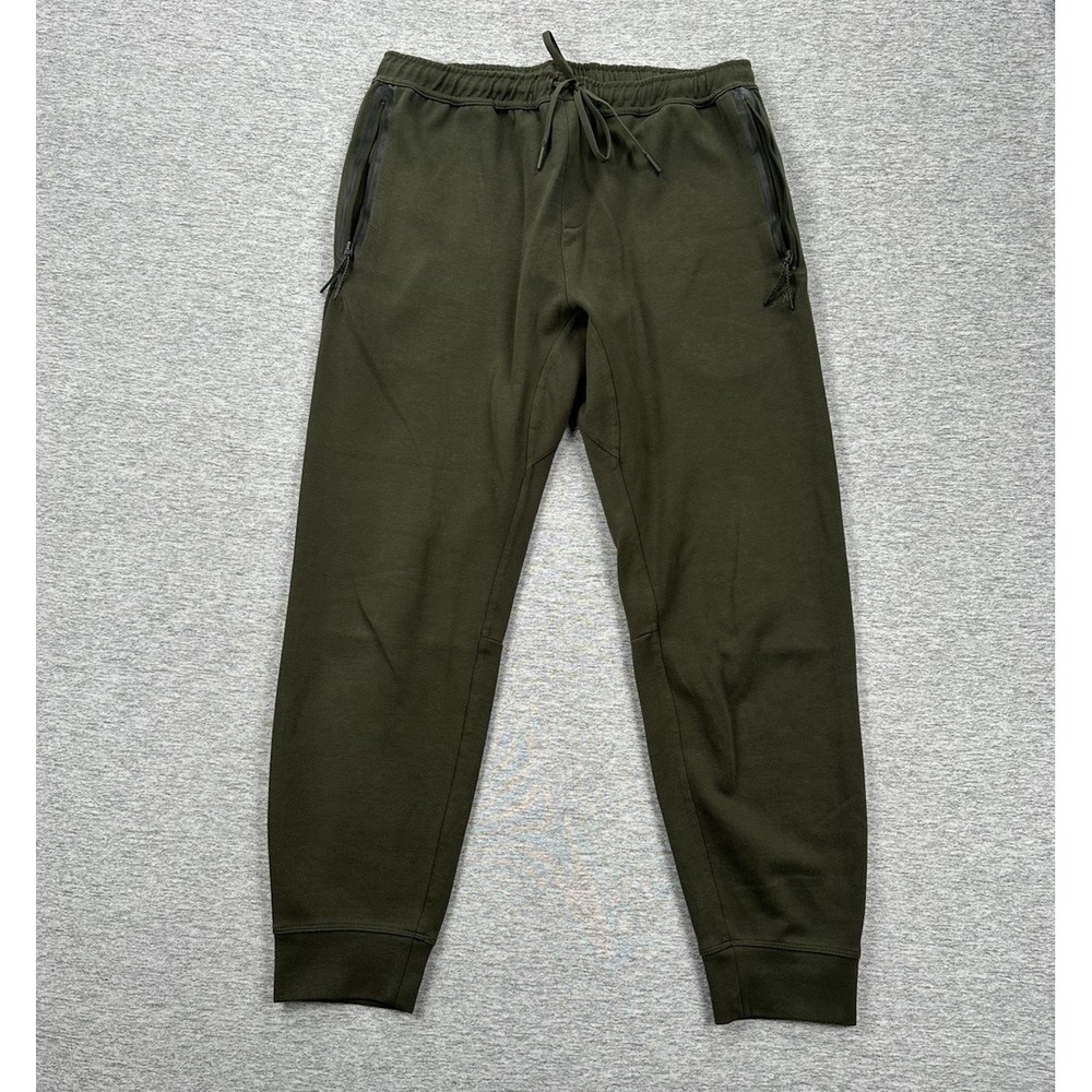 LSKD Jogger Sweatpants Mens 2XL Green Drawstring Active Fitness Athleisure Sport